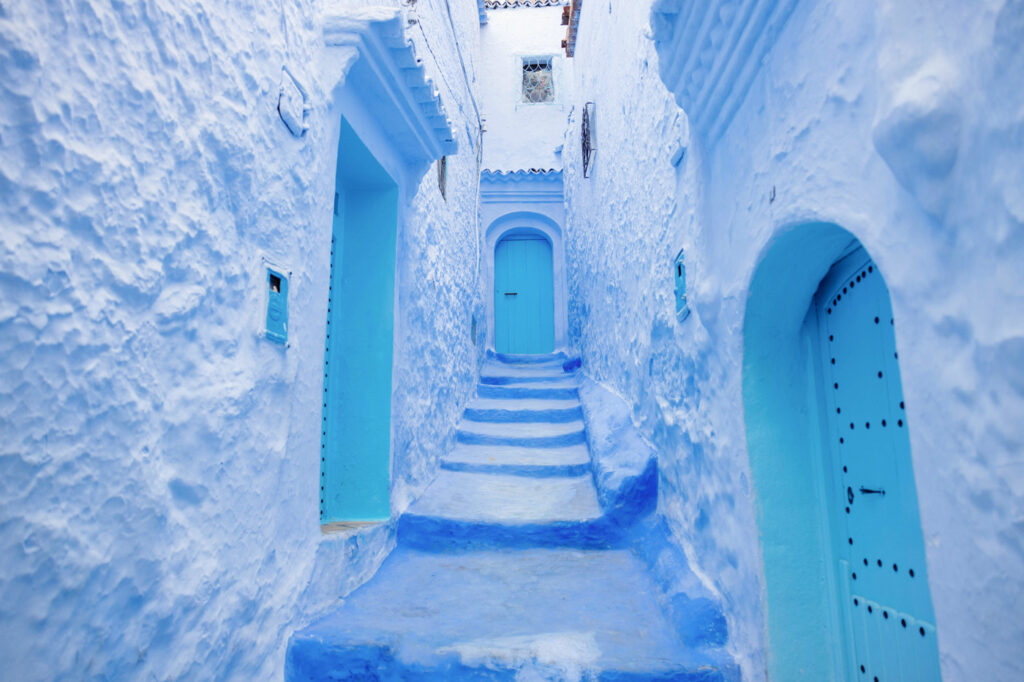 blauwe stad marokko chefchaouen_