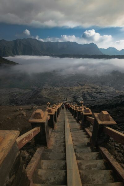 bromo vulkaan trappen