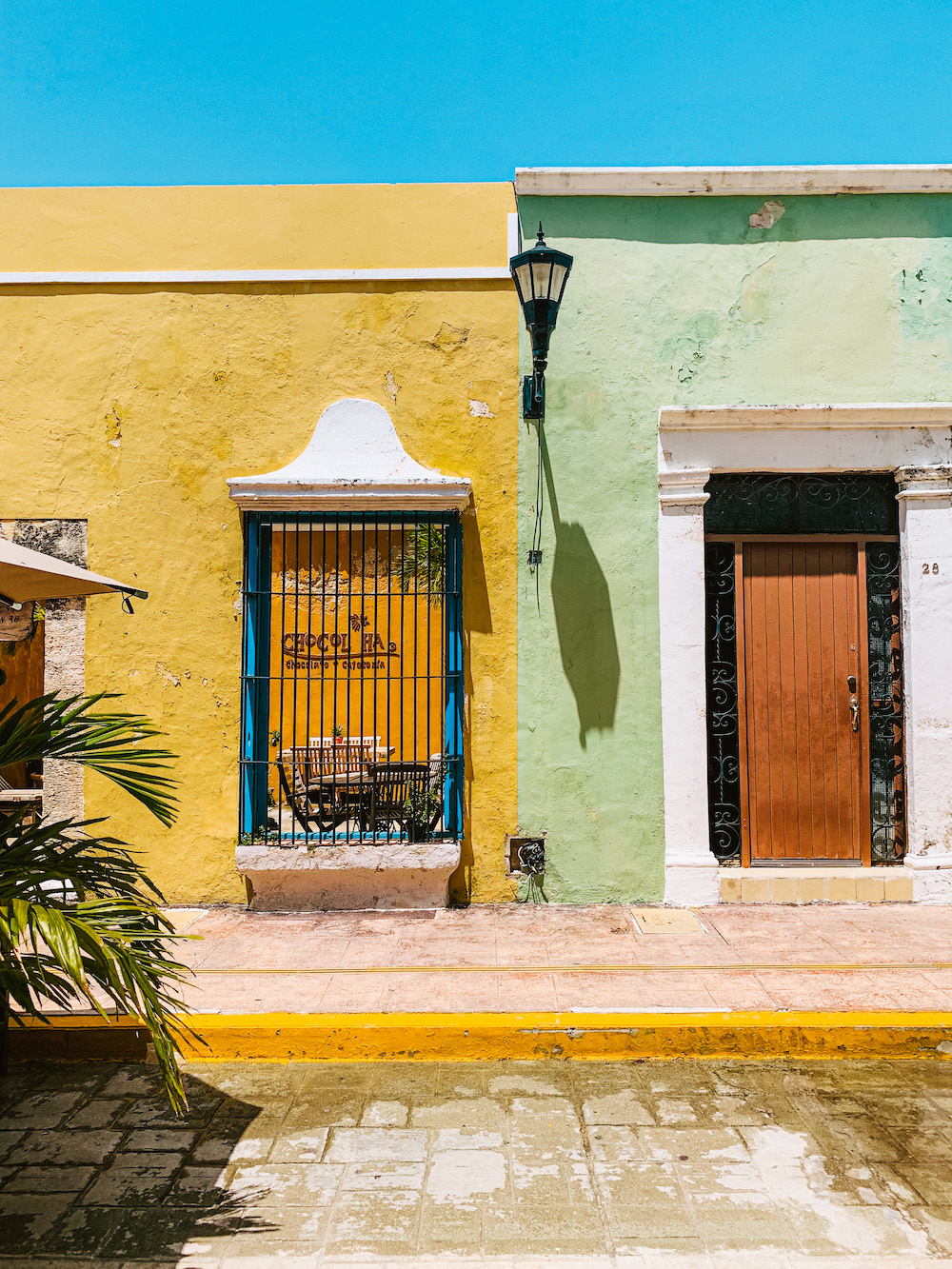 campeche mexico pastel kleurige huisjes