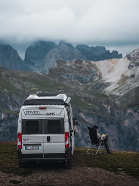 camper in Dolomieten