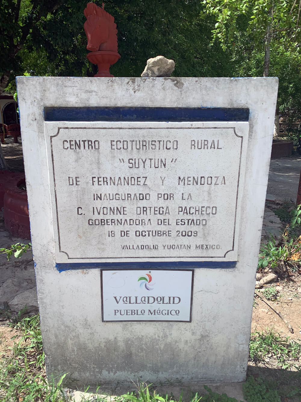 cenote suytun entree bord