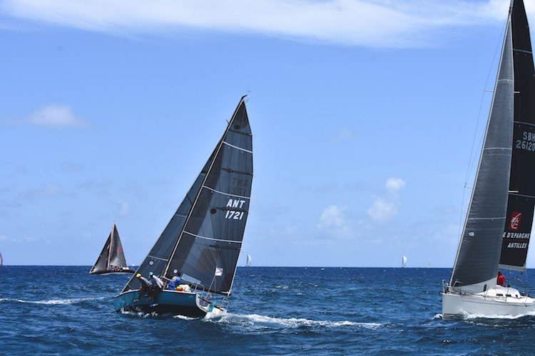 chase the race bij antigua barbuda antigua sailing week zeilschepen
