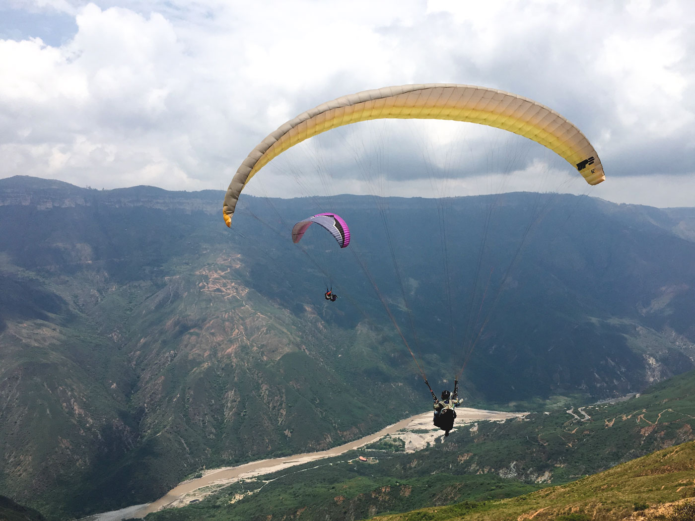 chicamocha canyon Colombia paragliden
