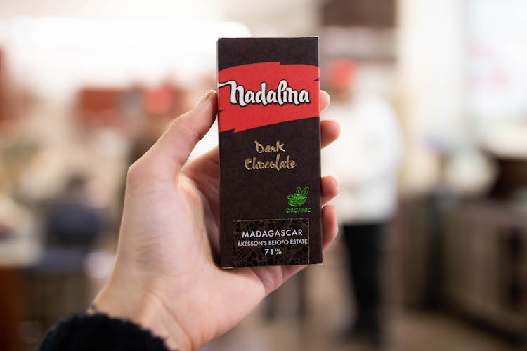 chocoladefabriek Nadalina split chocoladereep