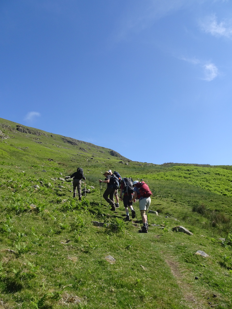 coast to coast wandeling onderweg