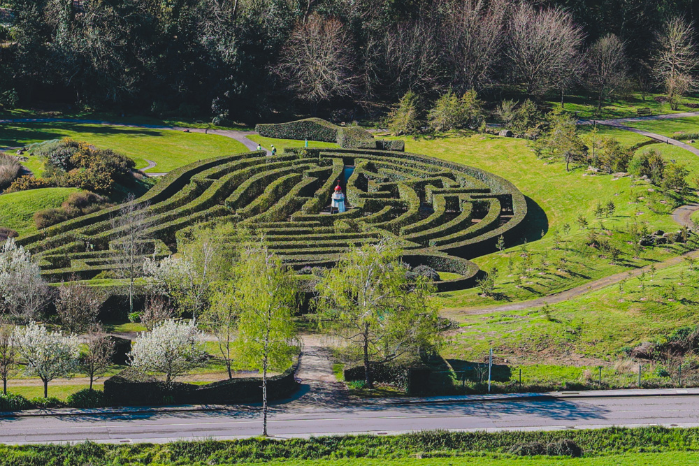 doolhof in botanische tuinen gijon