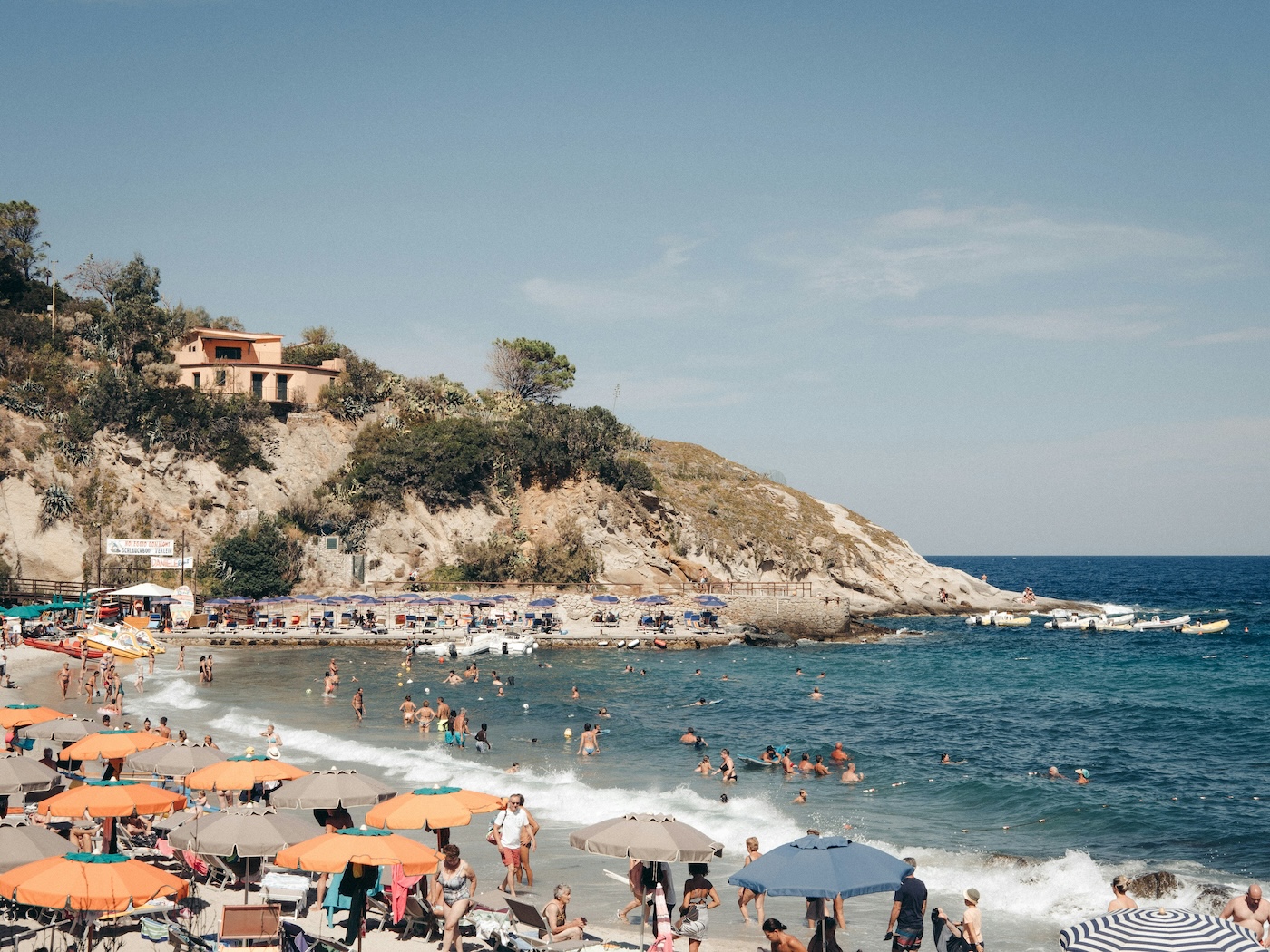 eiland elba, strand