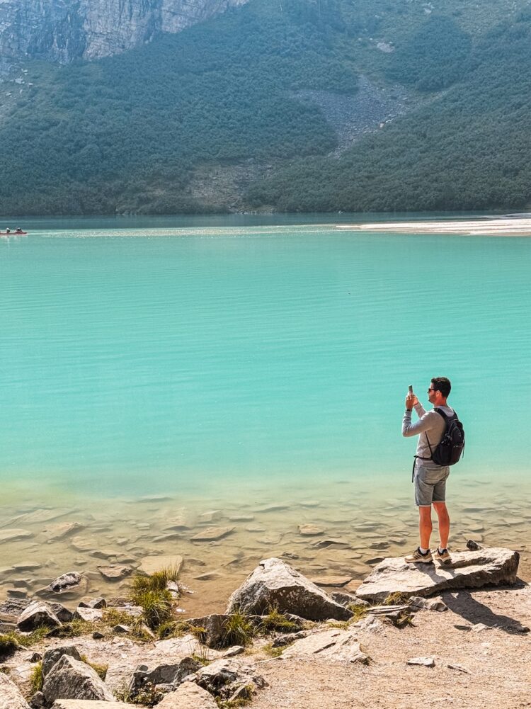 foto maken van Lake Louise