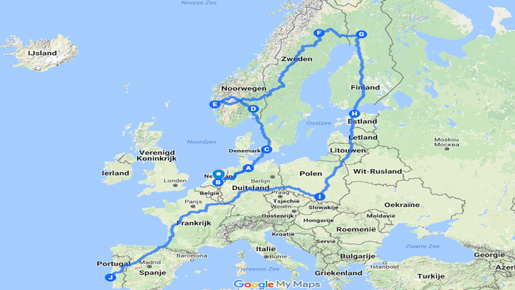 globale route camper euro trip