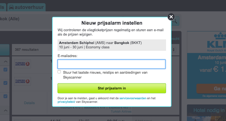 goedkope vliegtickets skyscanner