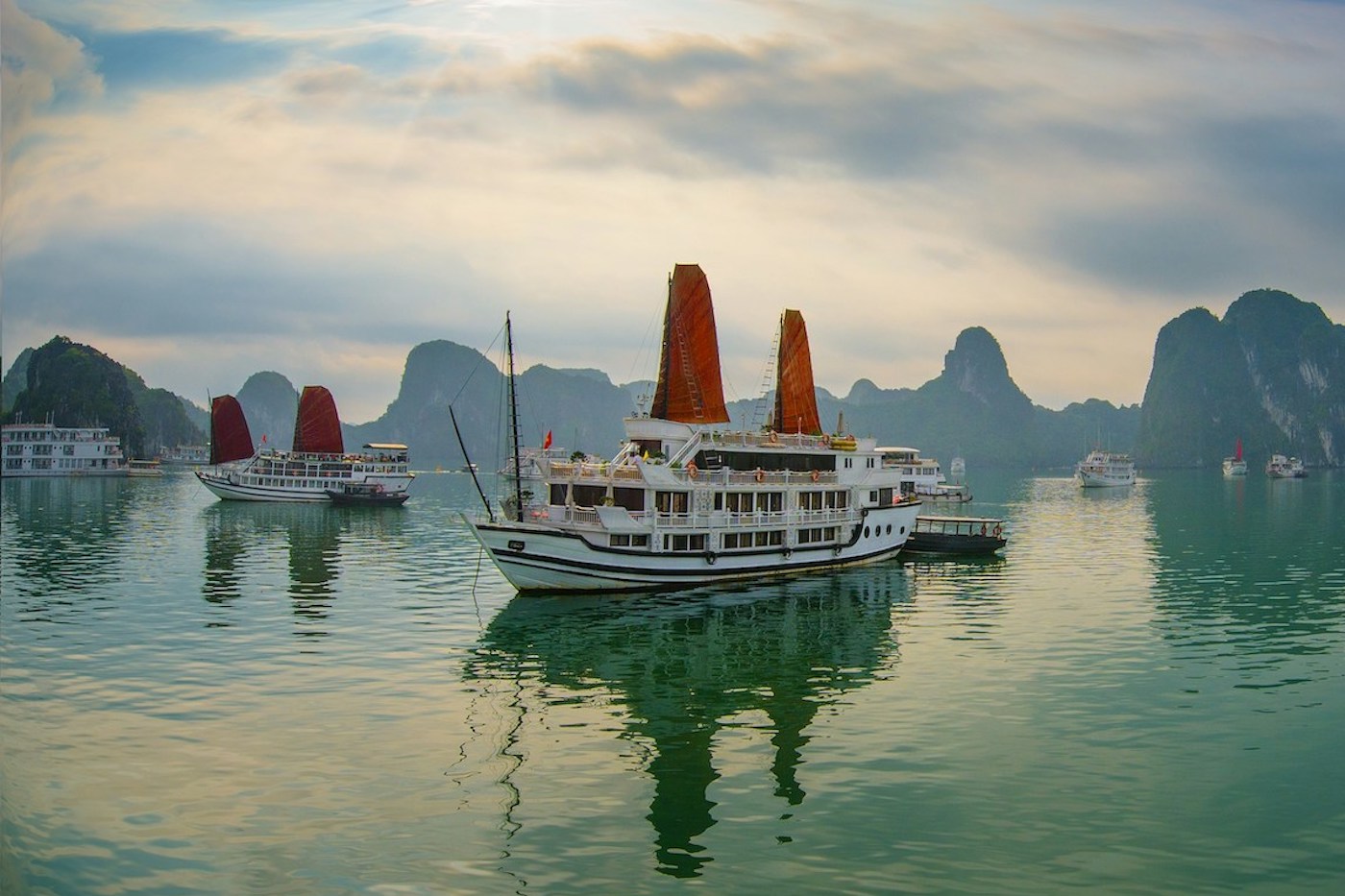 halong bay Jonk schepen
