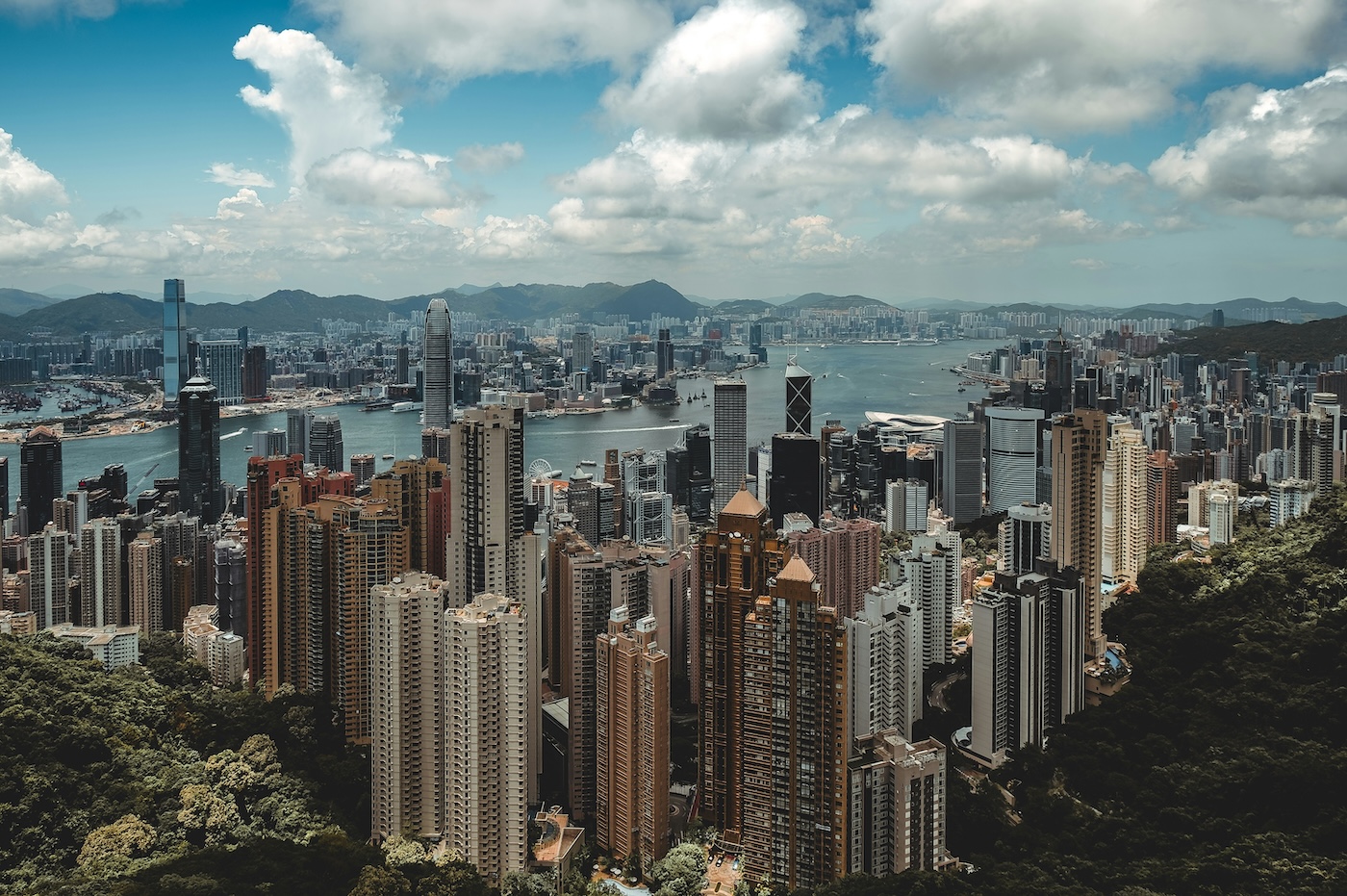 hiken Hongkong, uitzicht the peak