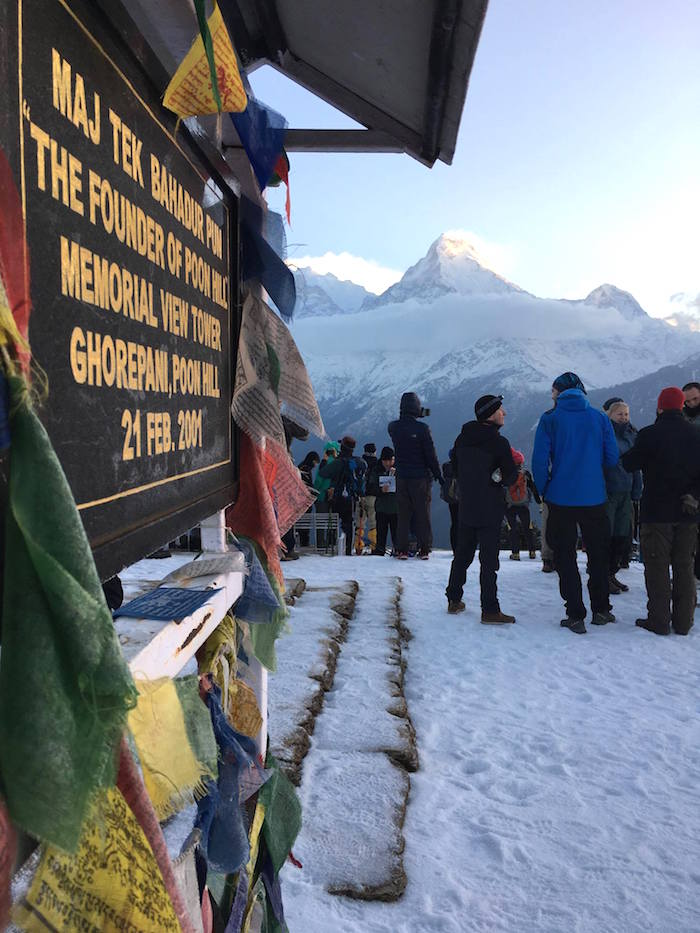 himalaya trekking sneeuwval