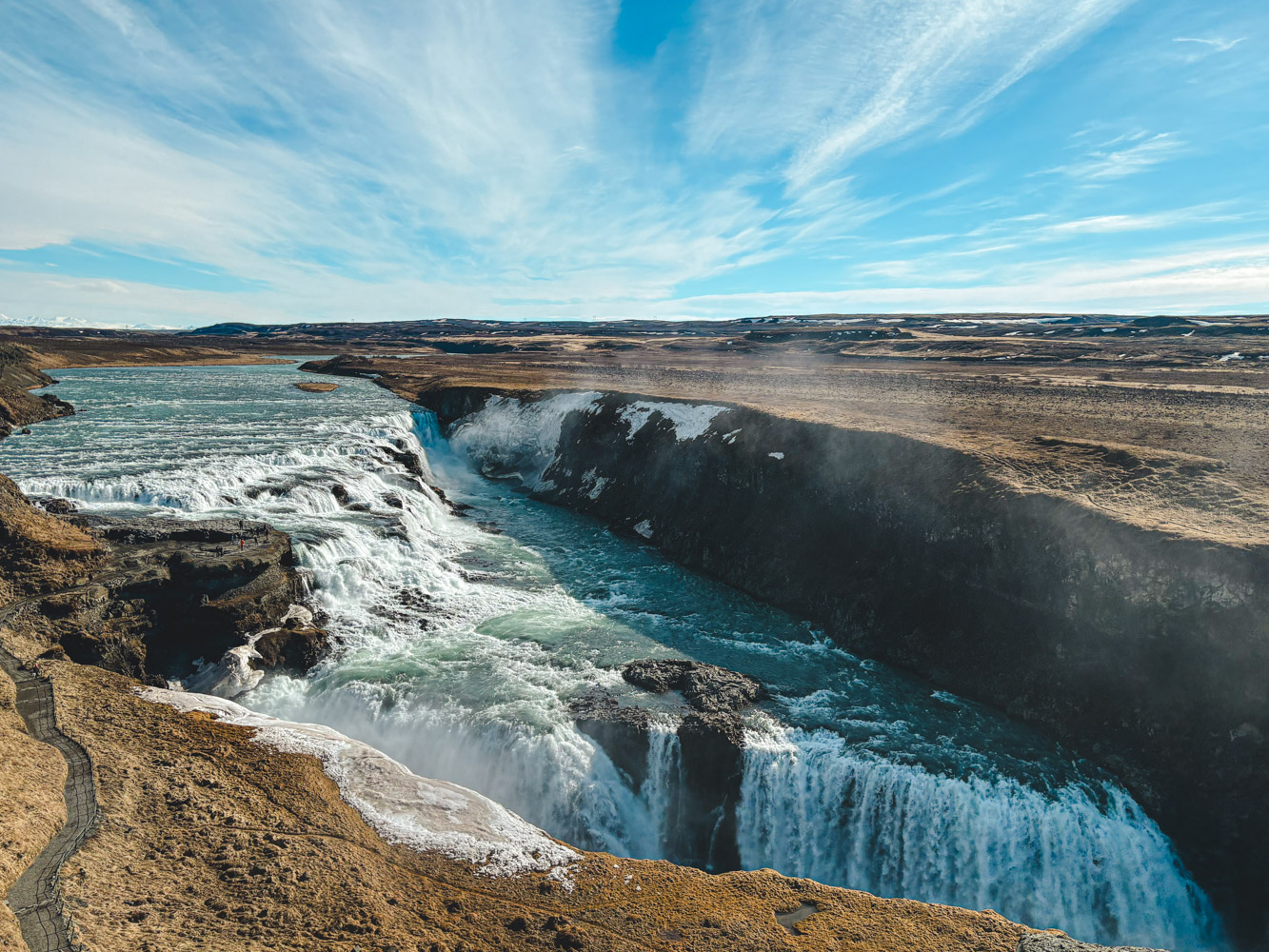 ijsland met kinderen Gullfoss
