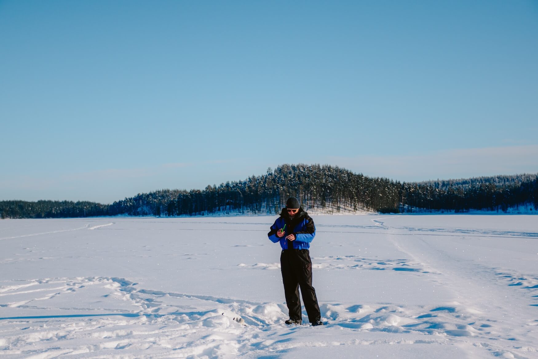 ijsvissen in Kuusamo