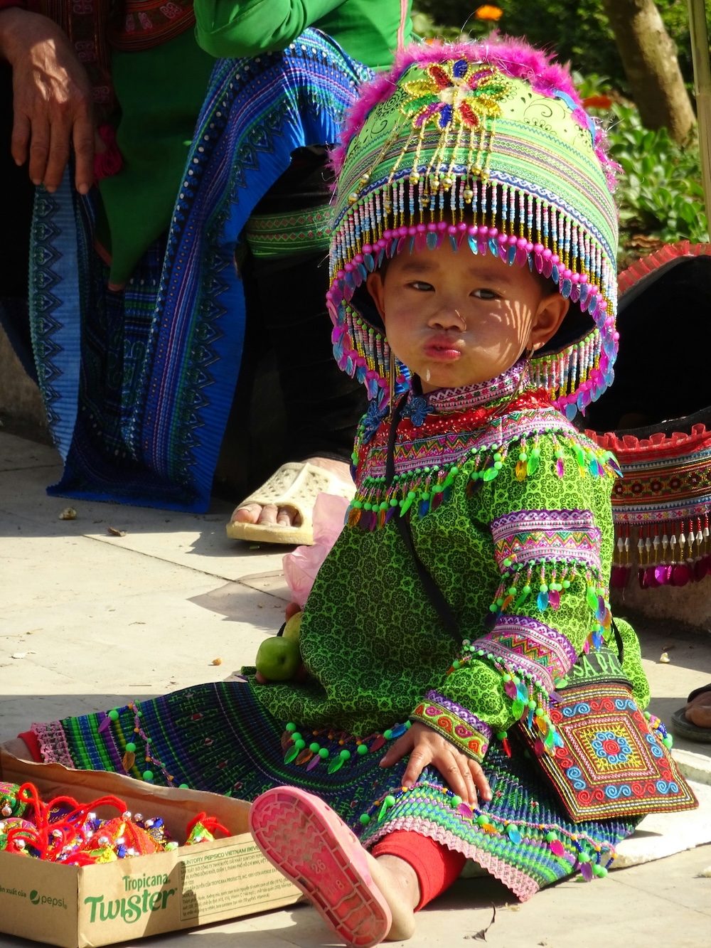 inheems kindje, Sapa Vietnam