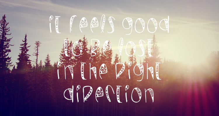 Reisquote it feels good to be lost in the right direction