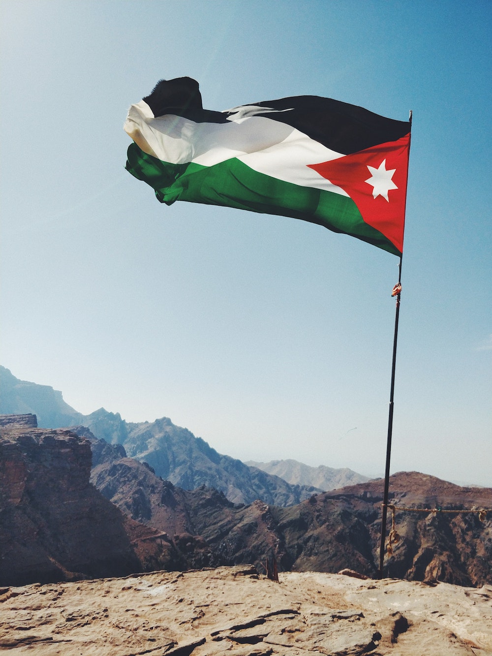 jordan trail vlag jordanie