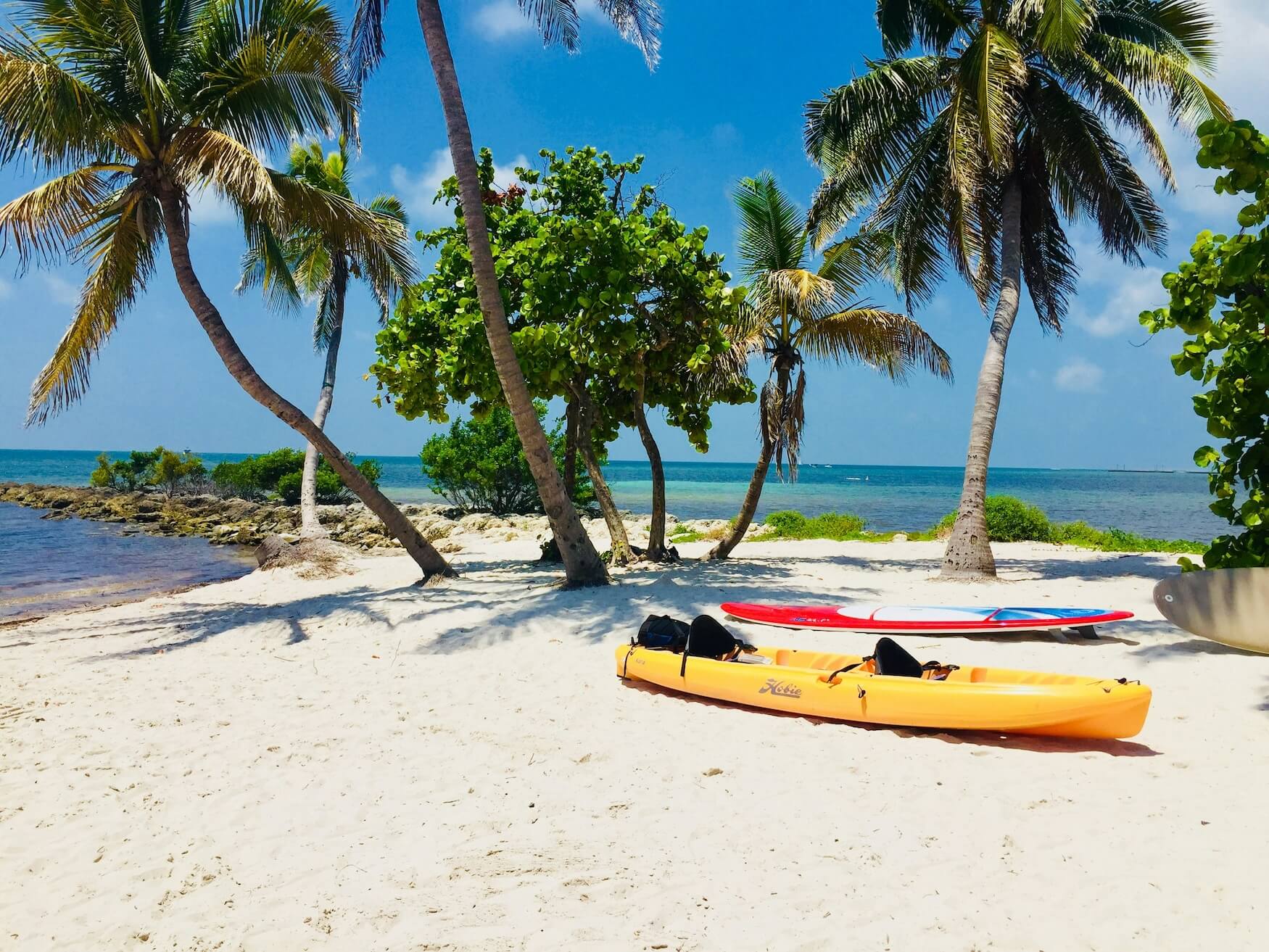 kano op strand Key West