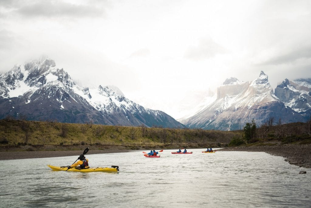 kayak Torres del Paine patagonie