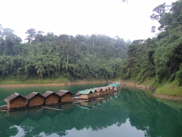 khao sok national park floating bungalows