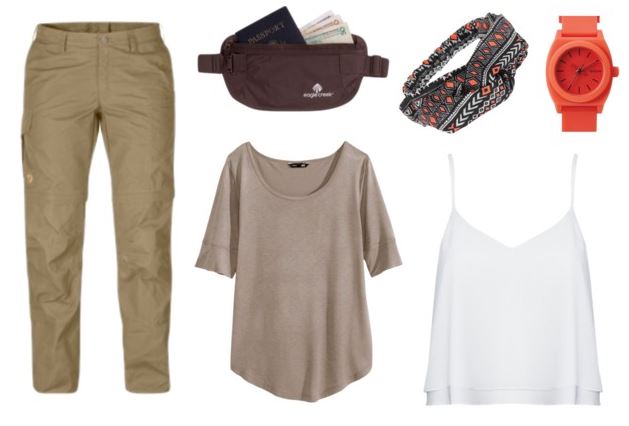 kleding vliegtuig backpacker