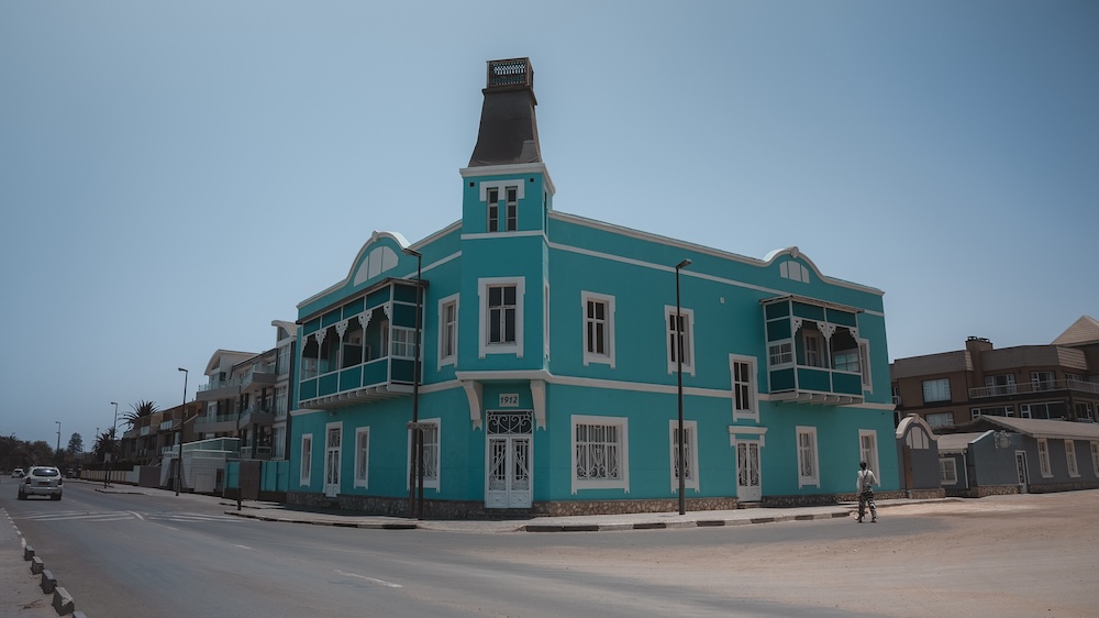 kleurrijk huisje Swakopmund
