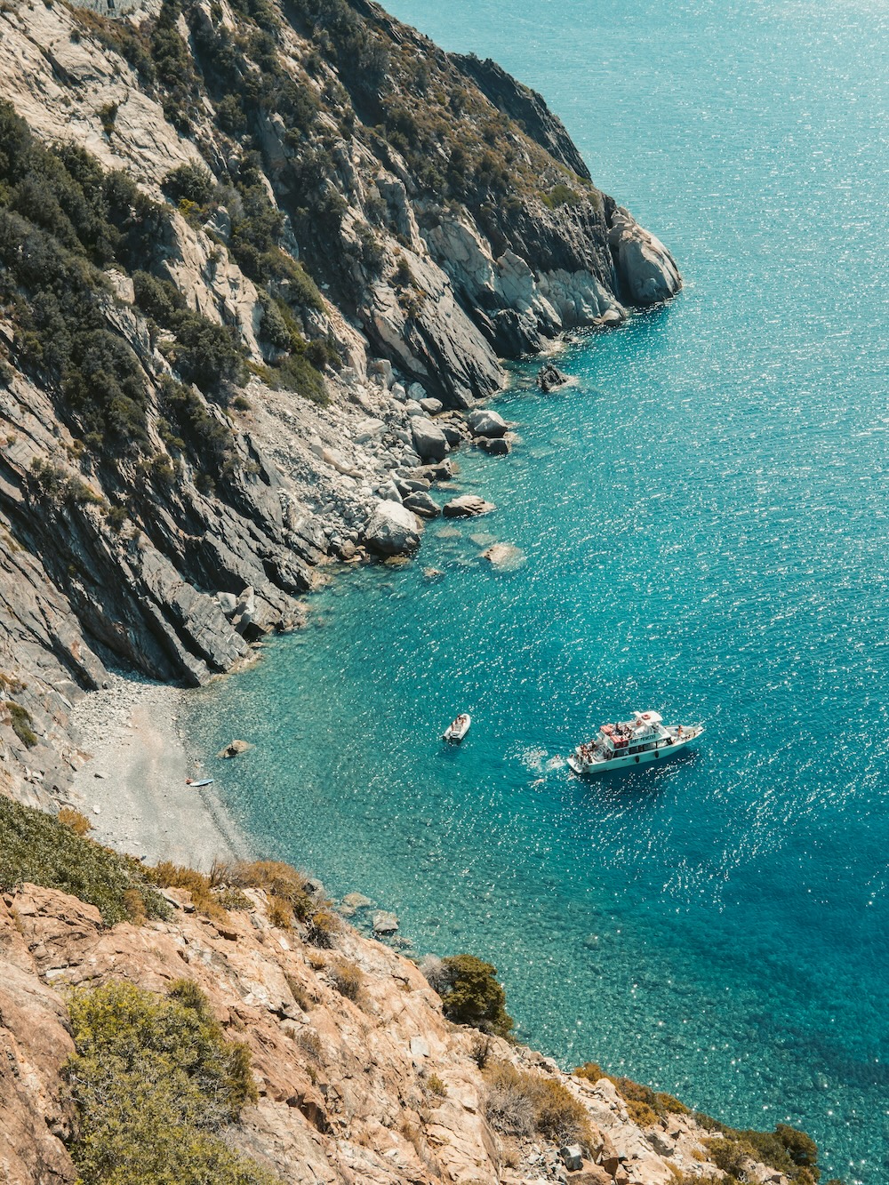 kustlijn eiland Elba