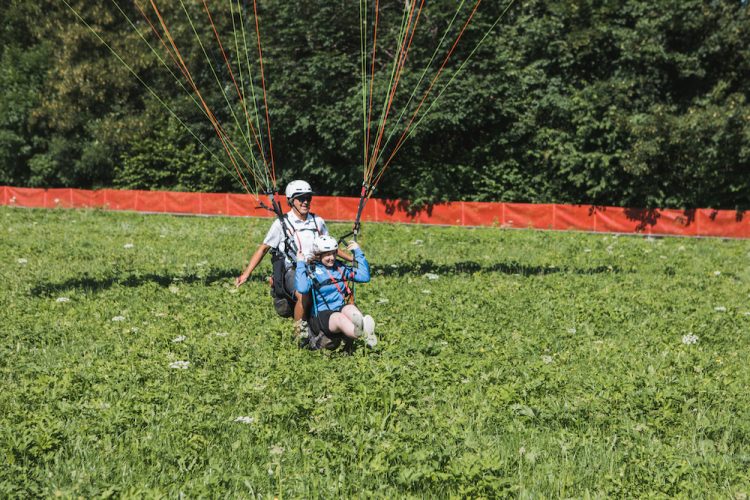 landing paragliden oostenrijk
