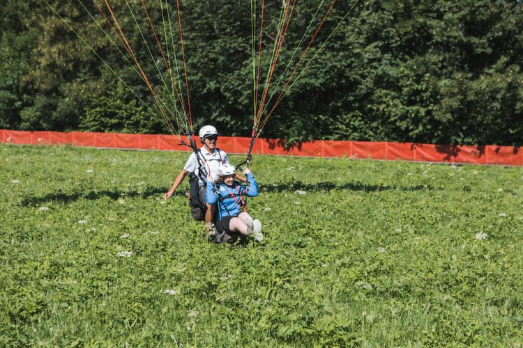 landing paragliden oostenrijk