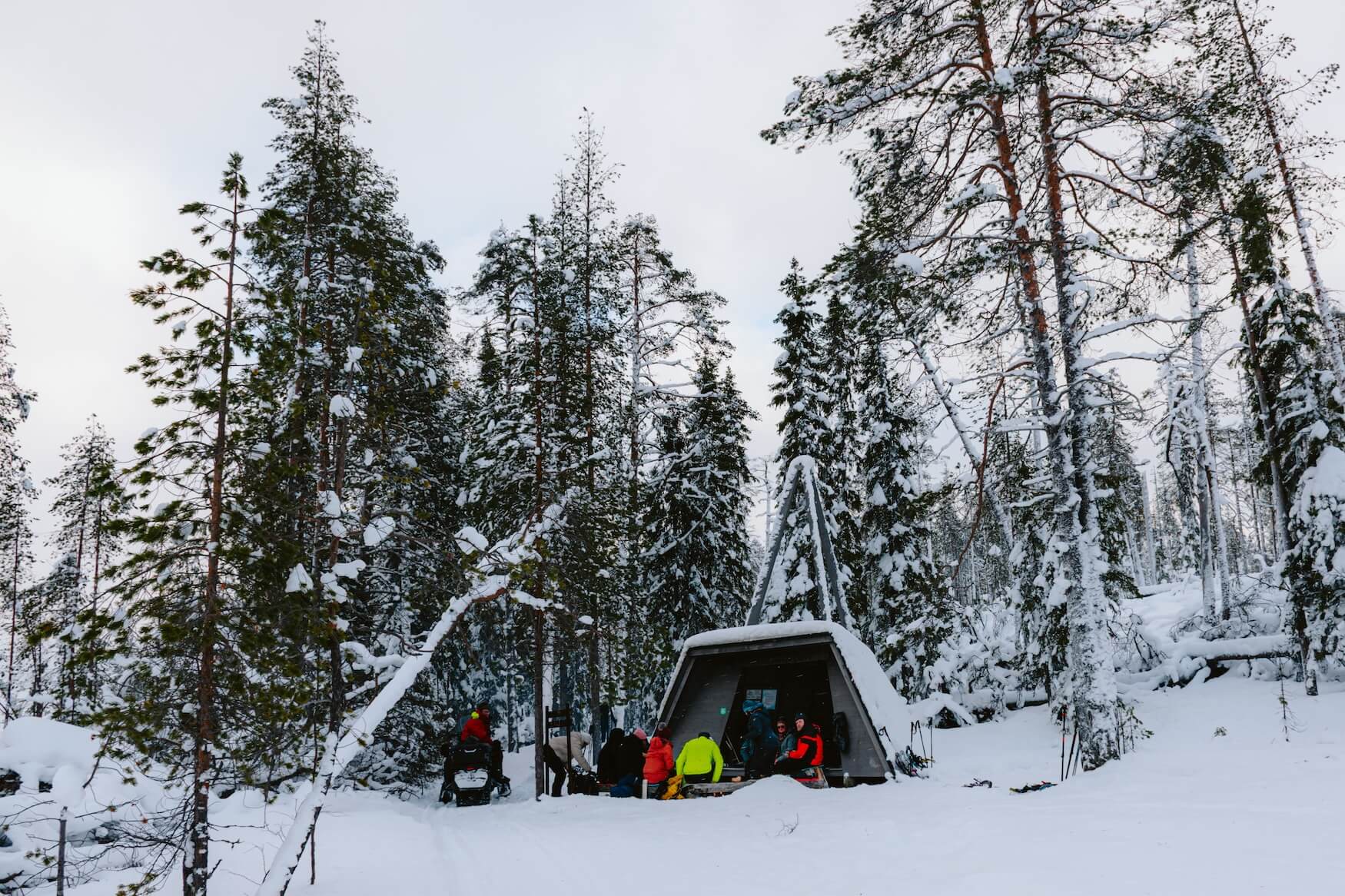 lunchpauze meerdaagse tocht Sisutrek