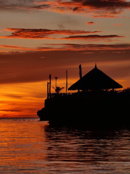 malapascua zonsondergang strand
