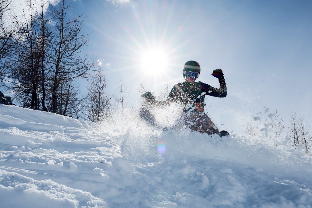 met de trein op wintersport frankrijk