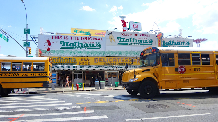 new york coney island hot dogs nathan's