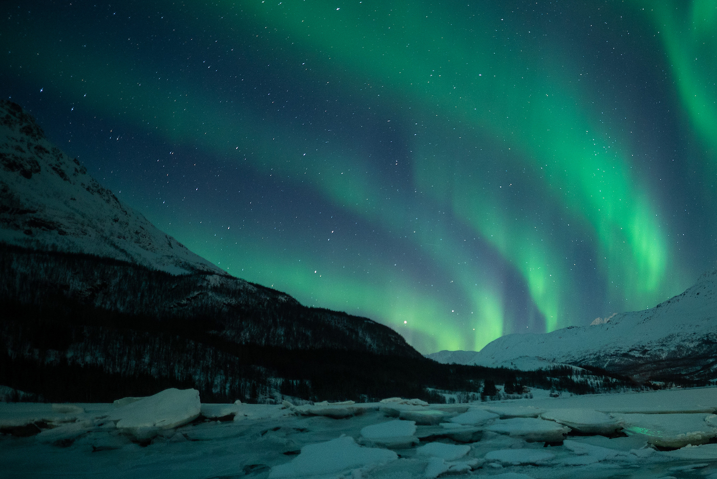 noorderlicht Tromso in de winter