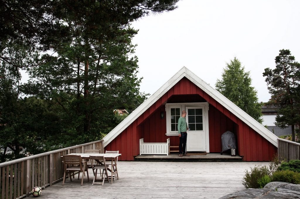 noorwegen roadtrip Airbnb vlak bij Grimstad huisje