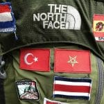 north face backpack vlaggen