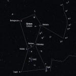 orion sterrenbeeld aan de hemel kijken
