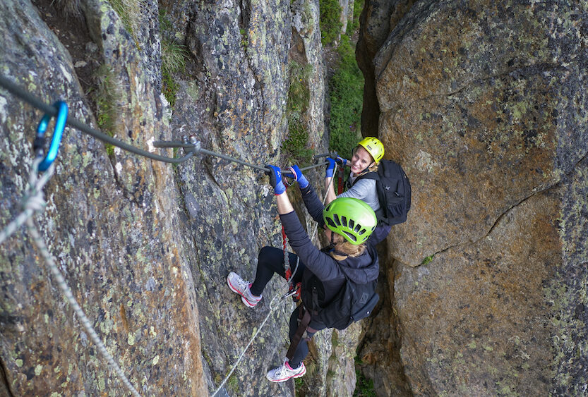 outdoor activiteiten in stubaital zomer Klettersteigen