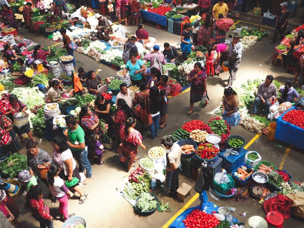 overdekte markt guatemala Chichicastenango chichi