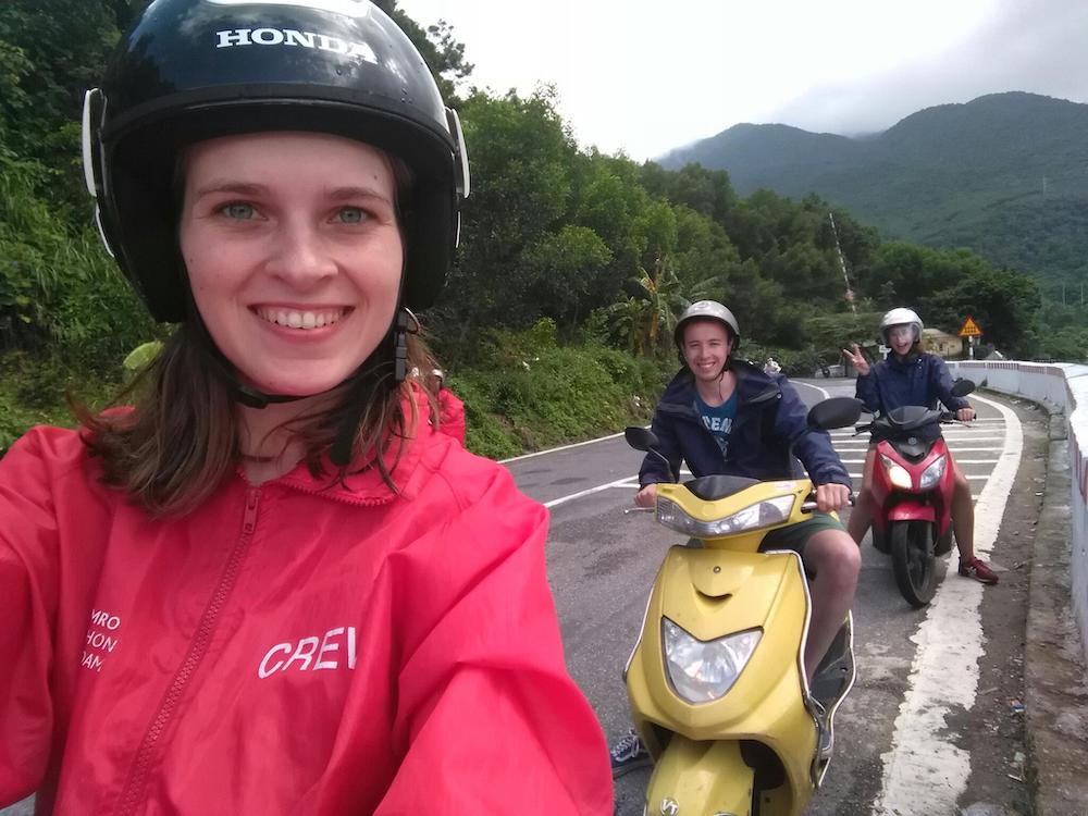 reizen beperking weinig energie scooter in vietnam