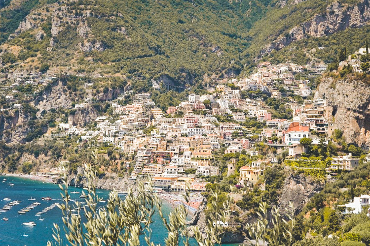 rondreis amalfikust Uitzicht op Positano