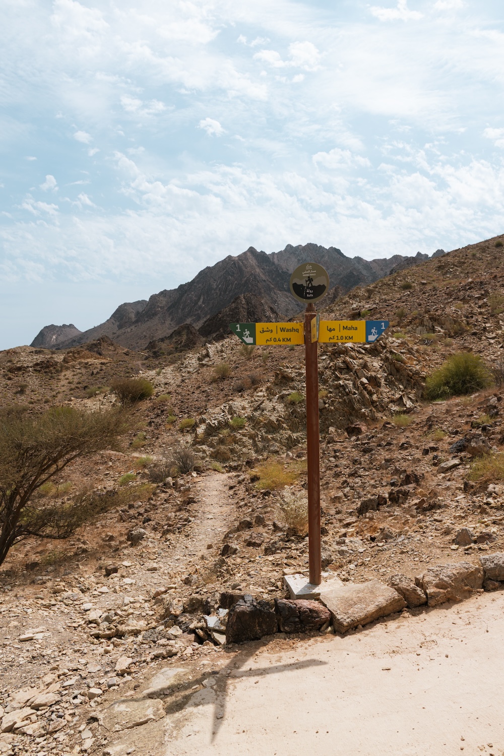 routepaaltje Hatta Dubai
