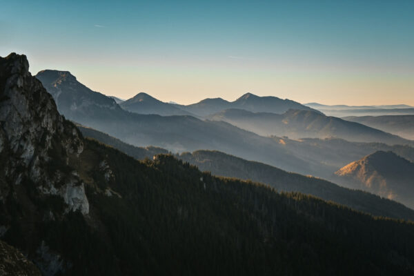 schaduw over tatra gebergte polen