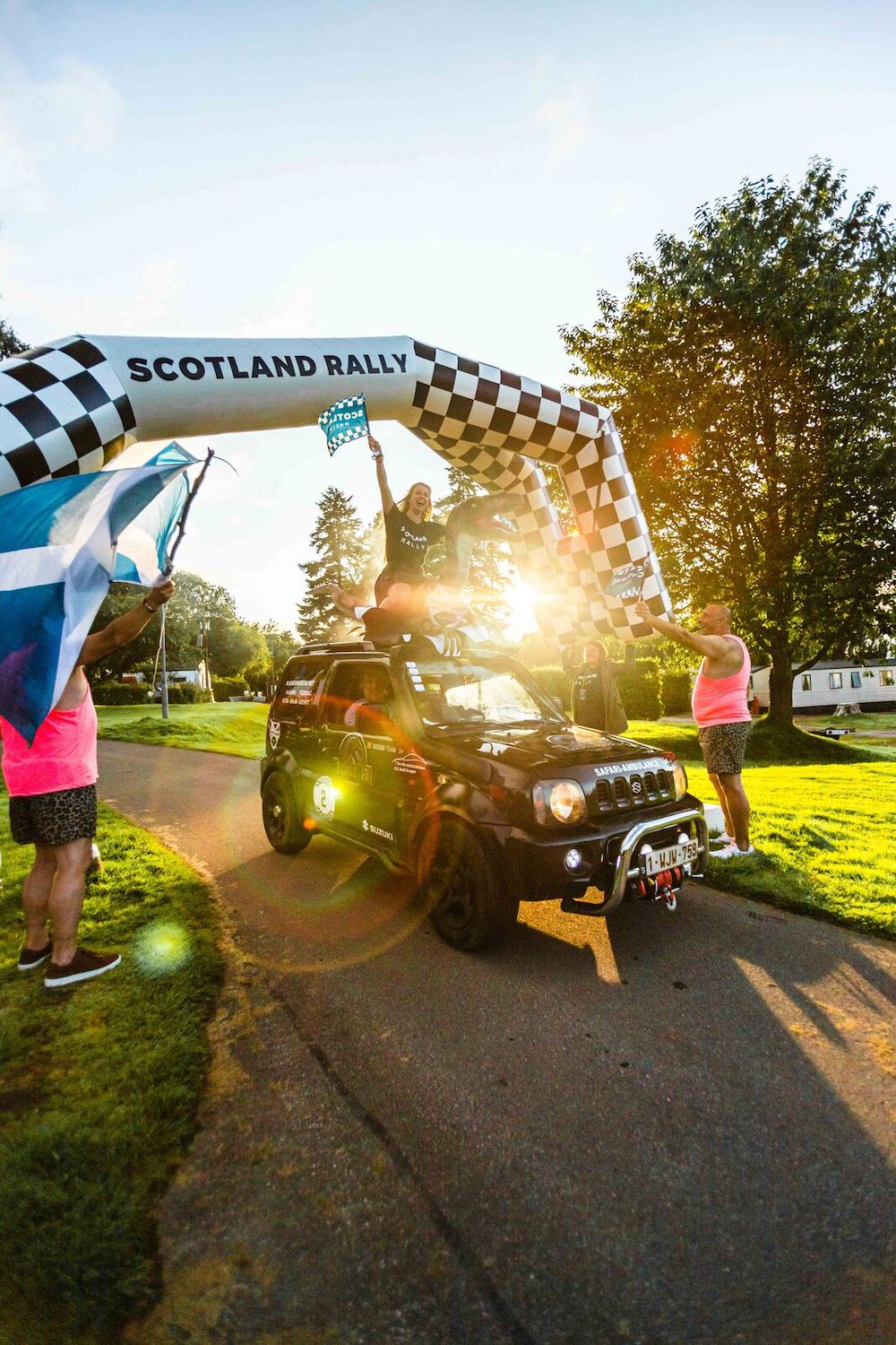 scotland rally wedstrijd roadtrip