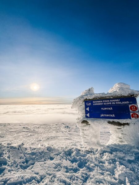 skipiste Fins Lapland