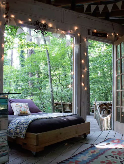 slaapkamer Boomhut slapen airbnb