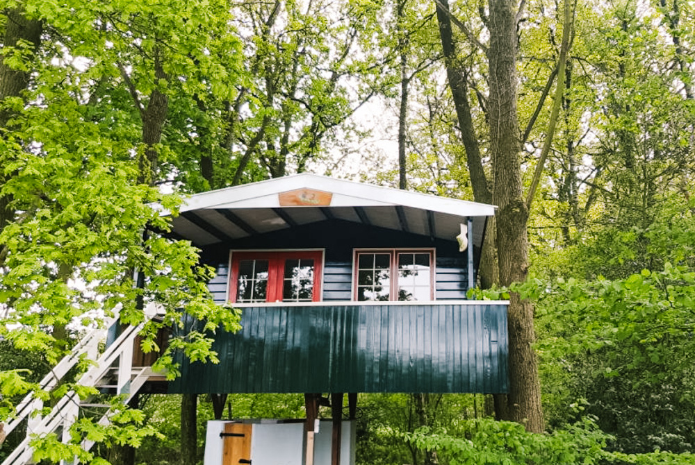 slapen in een boomhut Boomhut Beuningen Overijsel
