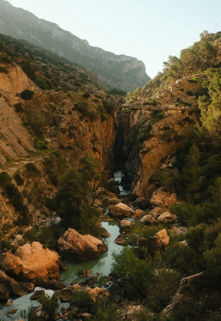 spanje El Caminito del Rey uitzicht