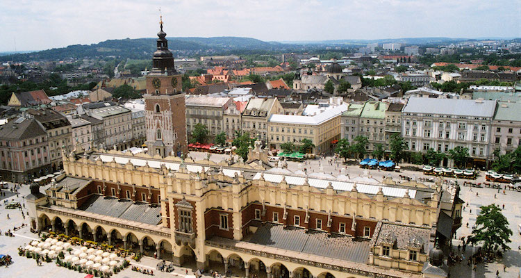 stedentrip met auto naar krakau